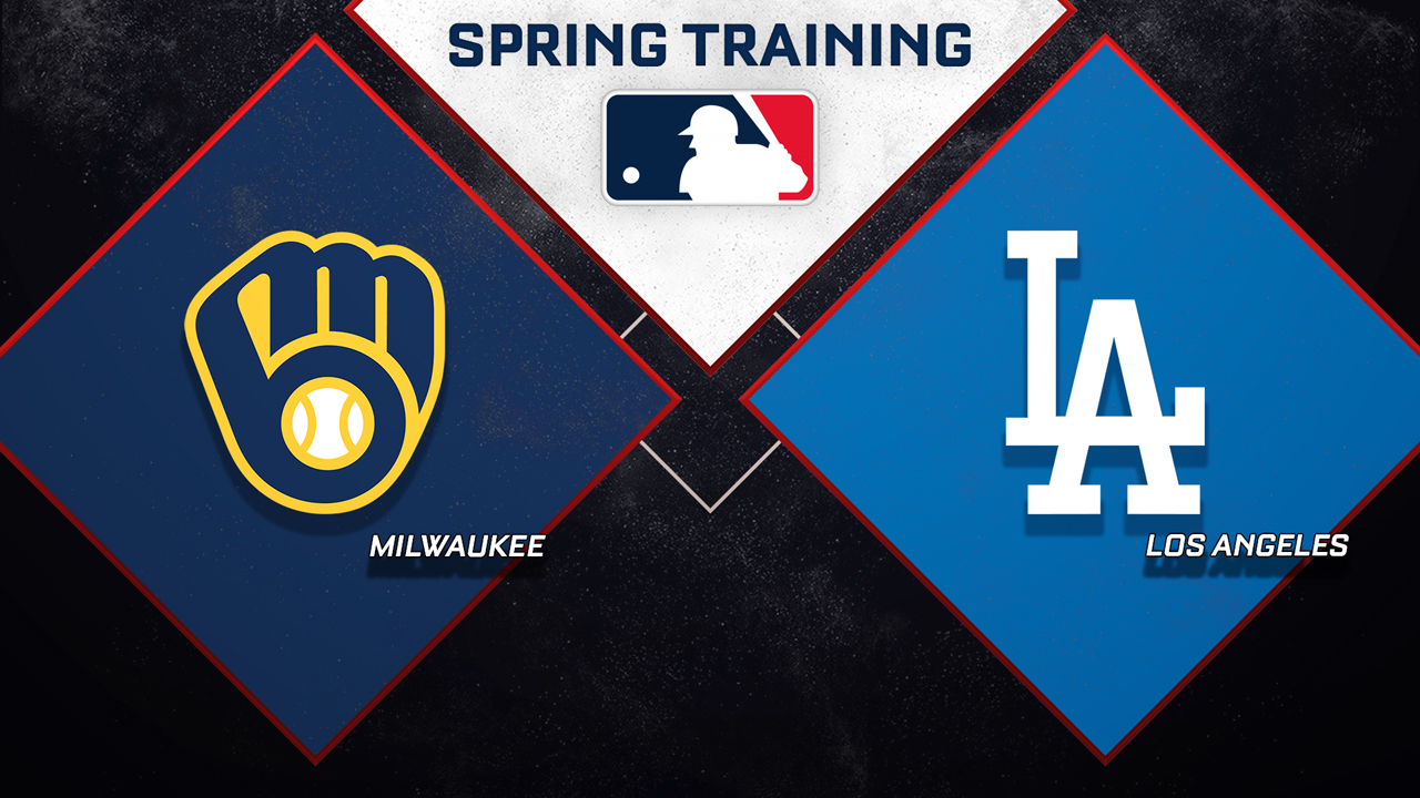 Milwaukee Brewers vs Los Angeles Dodgers poster