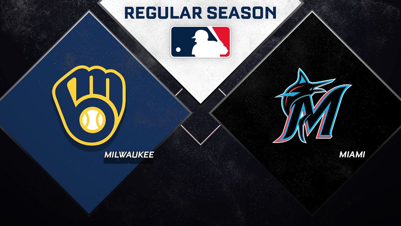 Milwaukee Brewers vs Miami Marlins poster