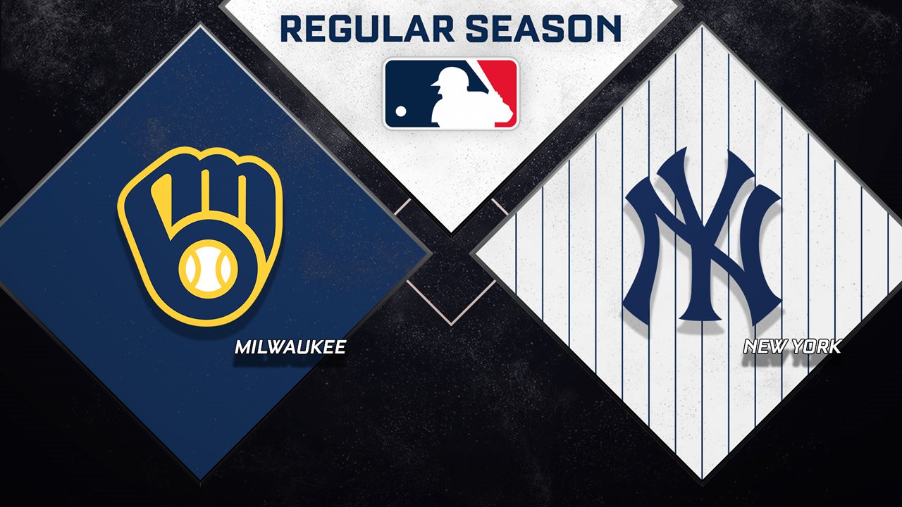 Milwaukee Brewers vs New York Yankees poster
