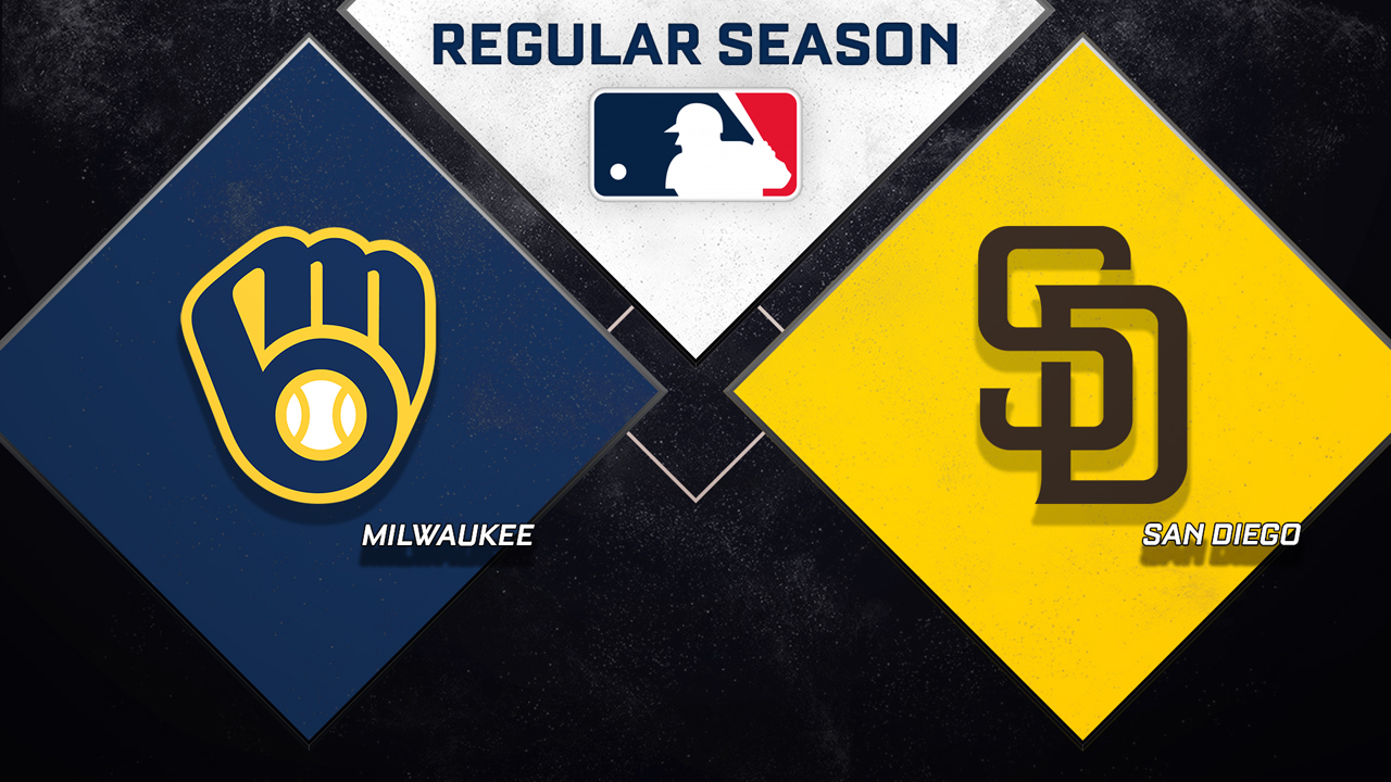 Milwaukee Brewers vs San Diego Padres poster