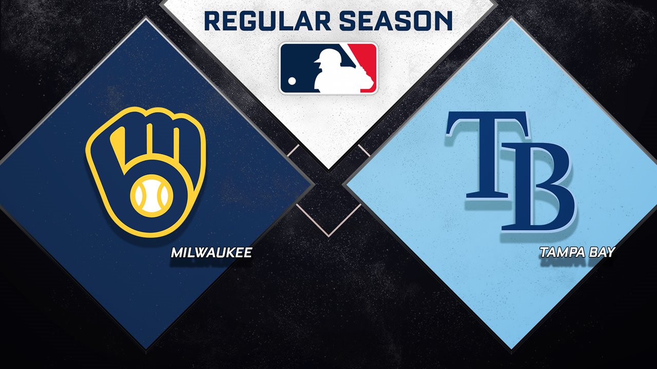 Milwaukee Brewers vs Tampa Bay Rays poster