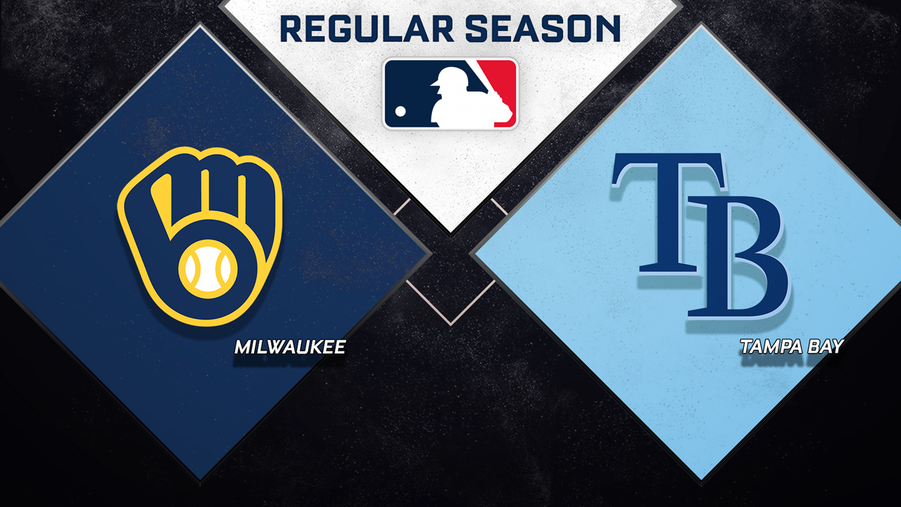 Milwaukee Brewers vs Tampa Bay Rays poster