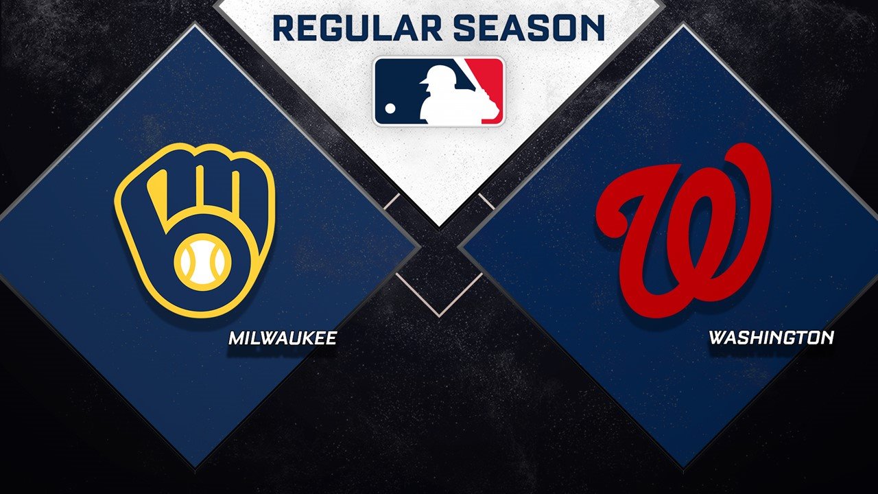 Milwaukee Brewers vs Washington Nationals poster