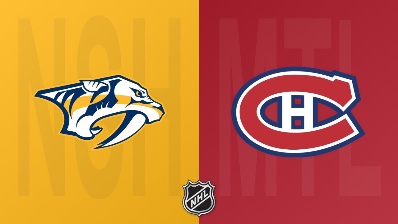 Montreal Canadiens vs Nashville Predators poster