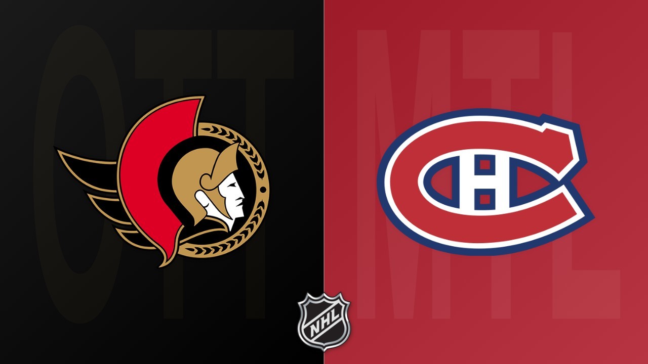 Montreal Canadiens vs Ottawa Senators poster
