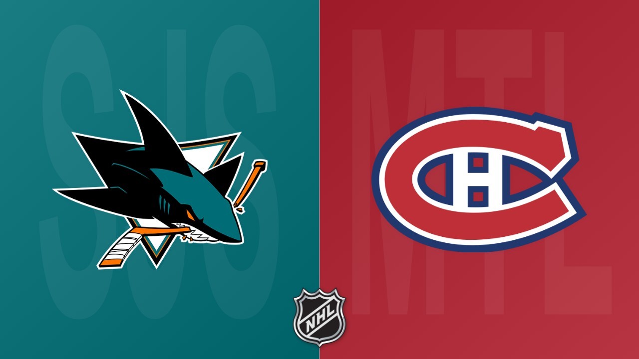 Montreal Canadiens vs San Jose Sharks poster