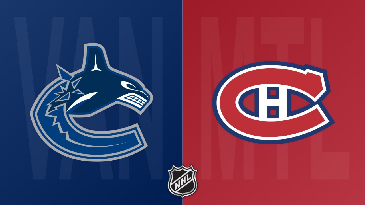 Montreal Canadiens vs Vancouver Canucks poster