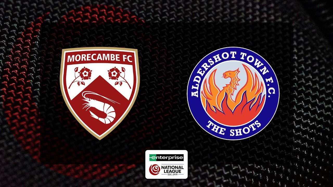 Morecambe vs Aldershot Town poster