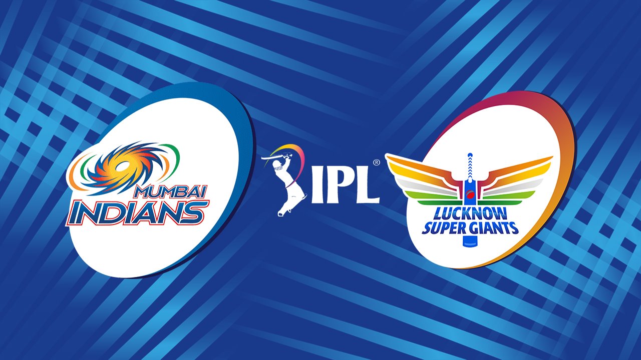 Mumbai Indians vs Lucknow Super Giants poster