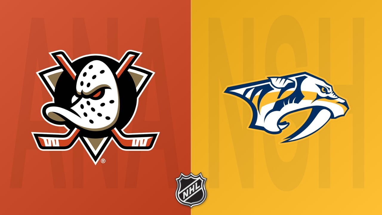 Nashville Predators vs Anaheim Ducks poster