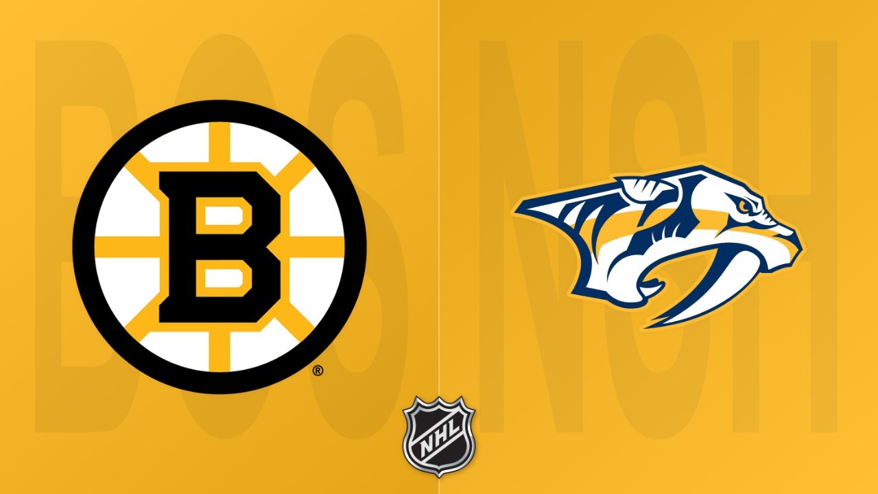 Nashville Predators vs Boston Bruins poster