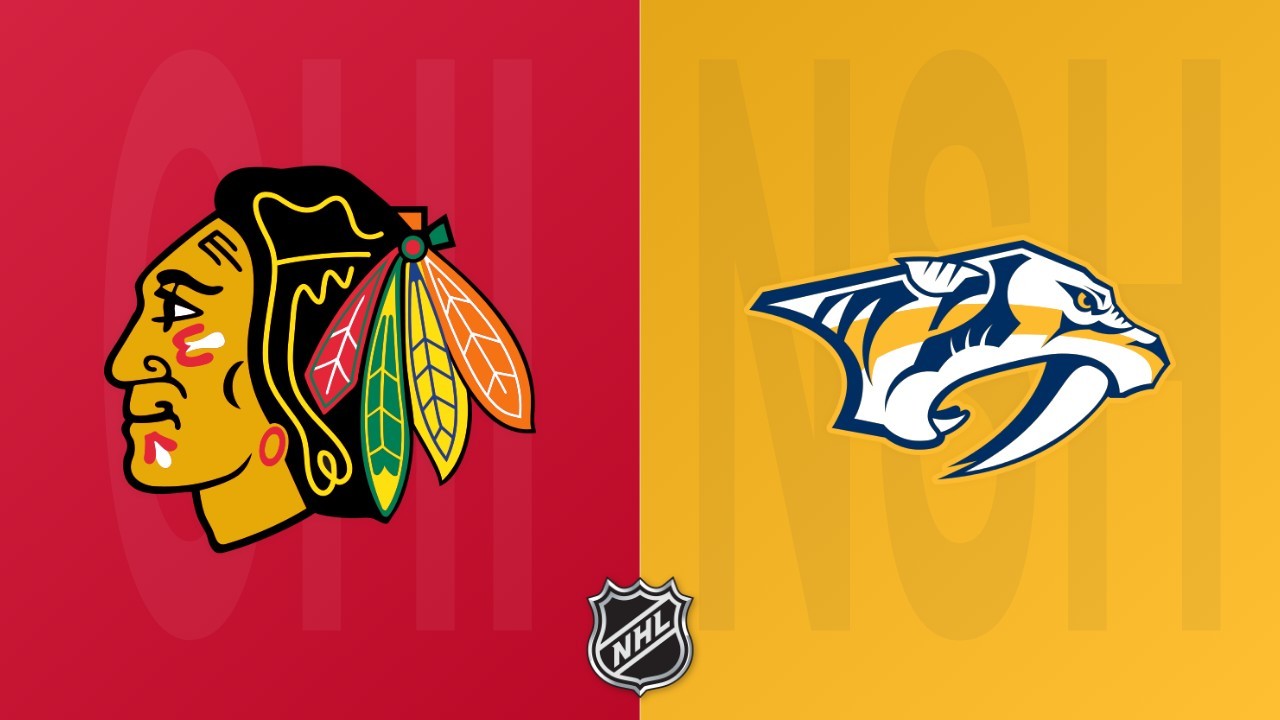 Nashville Predators vs Chicago Blackhawks poster