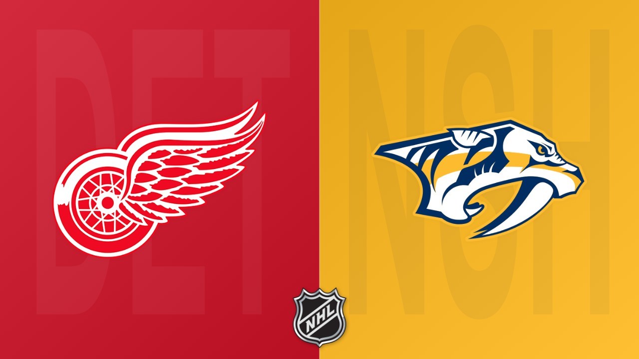 Nashville Predators vs Detroit Red Wings poster