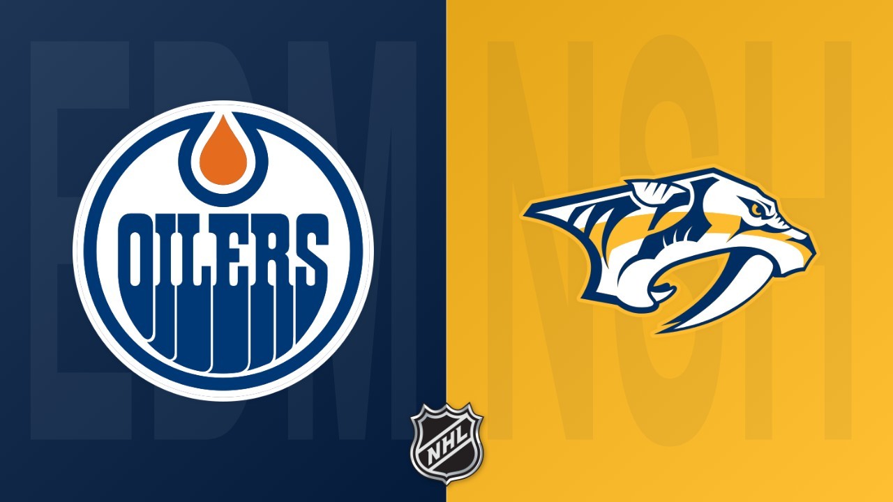 Nashville Predators vs Edmonton Oilers poster