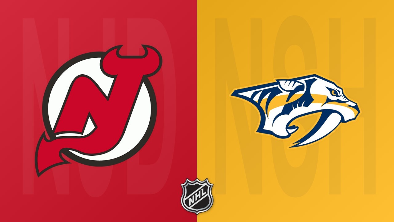 Nashville Predators vs New Jersey Devils poster