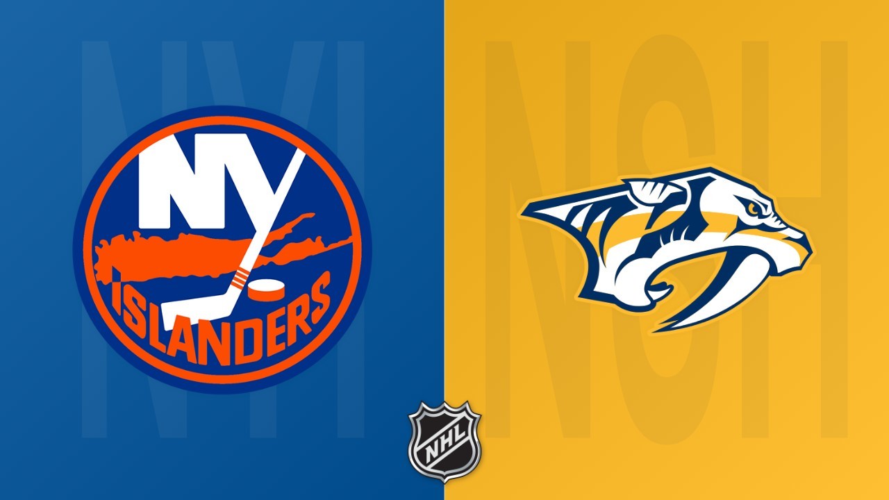 Nashville Predators vs New York Islanders poster