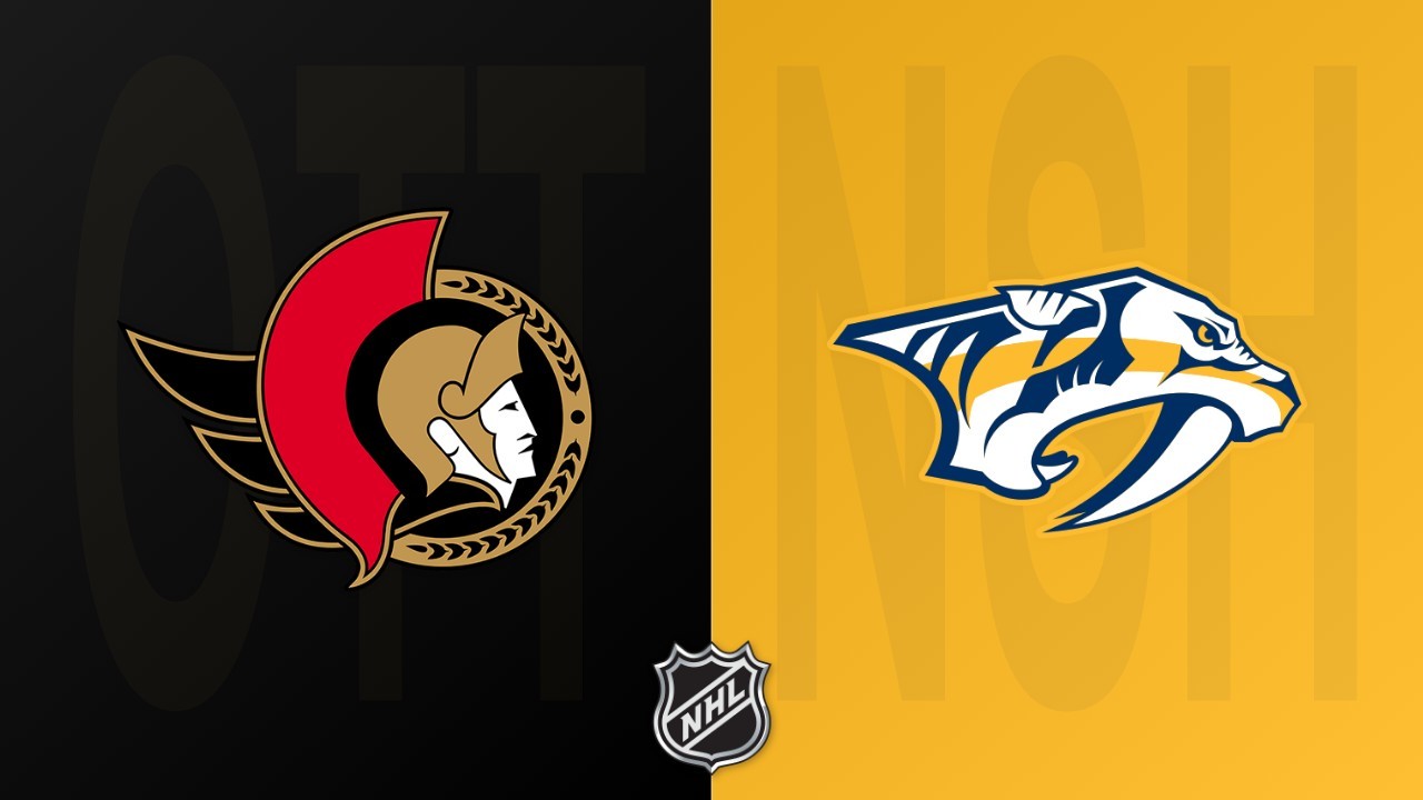 Nashville Predators vs Ottawa Senators poster