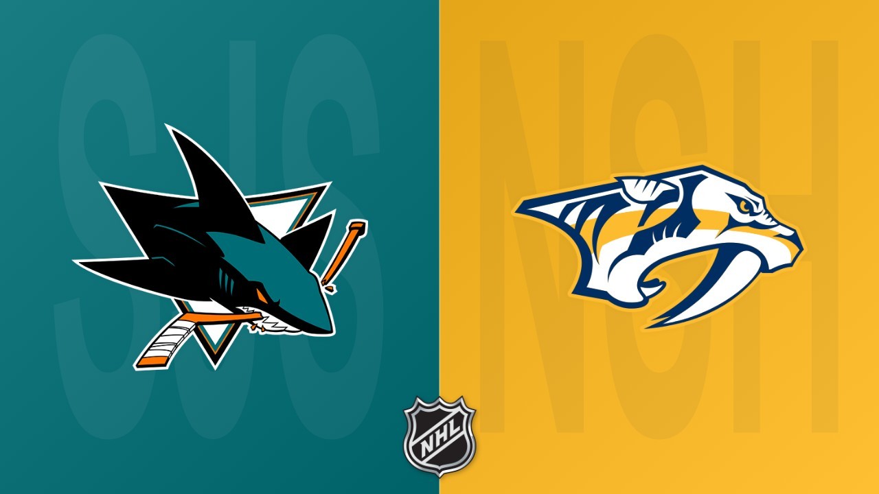 Nashville Predators vs San Jose Sharks poster