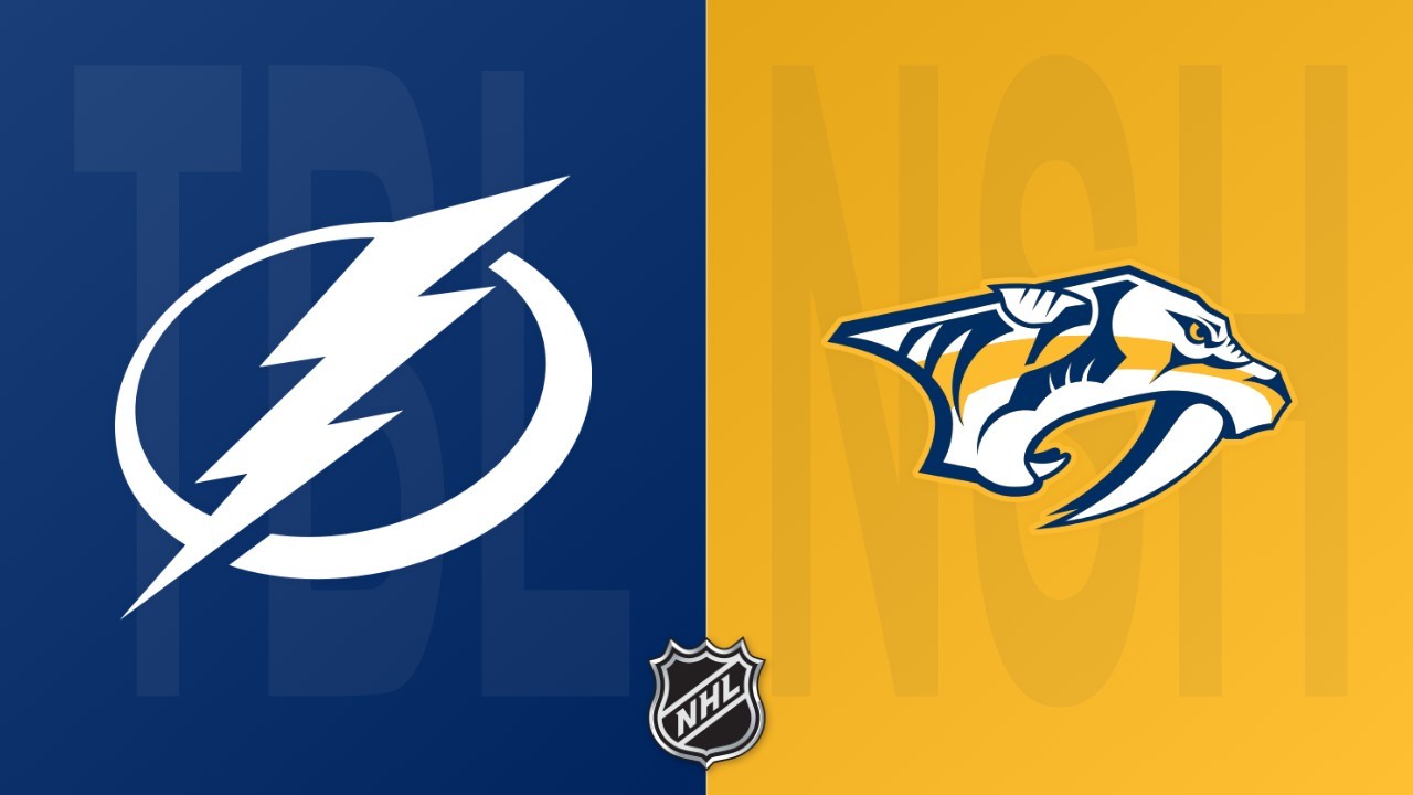 Nashville Predators vs Tampa Bay Lightning poster