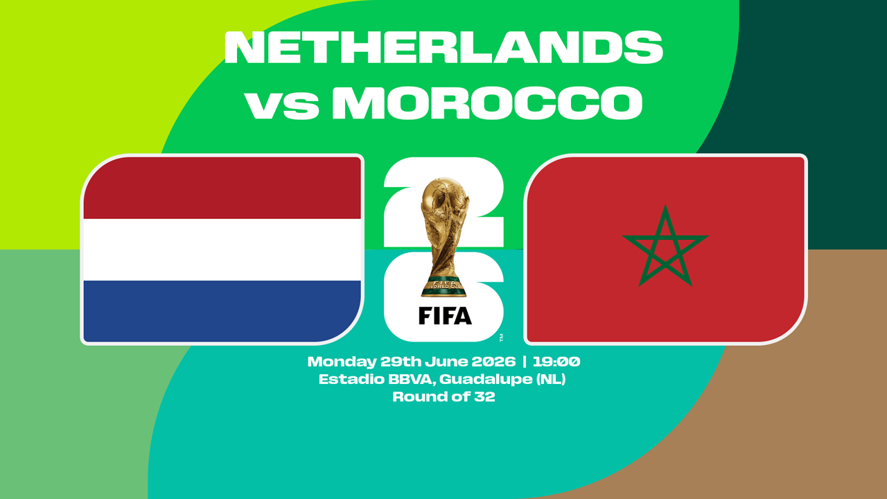 Netherlands vs Morocco poster