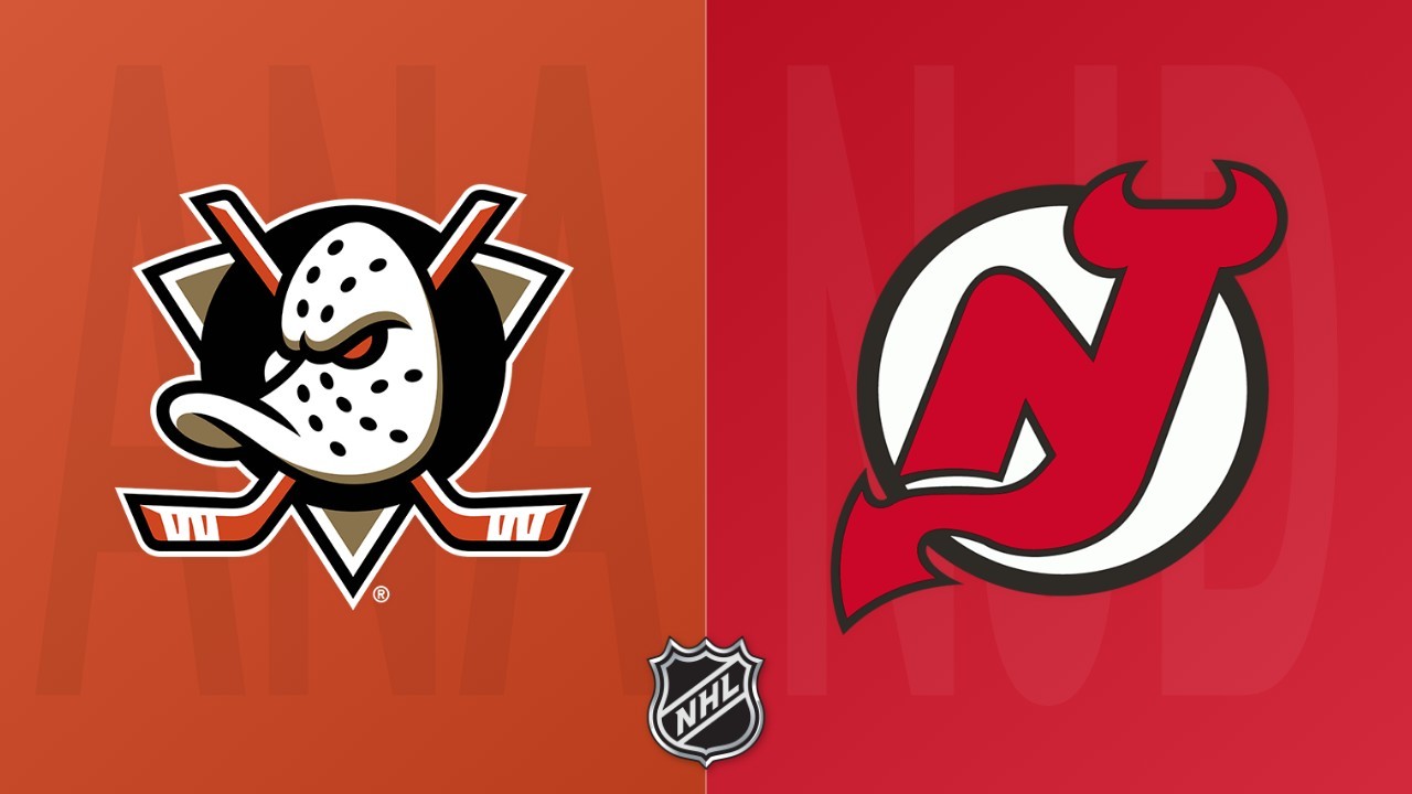New Jersey Devils vs Anaheim Ducks poster