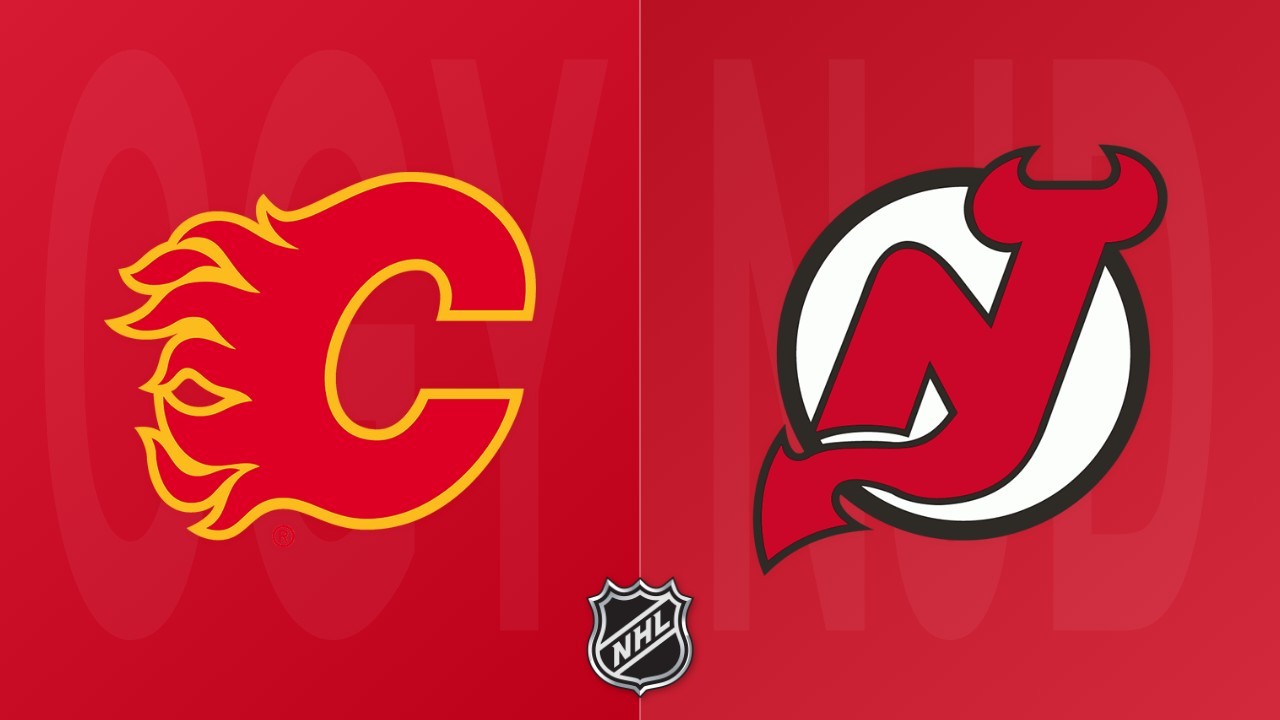 New Jersey Devils vs Calgary Flames poster