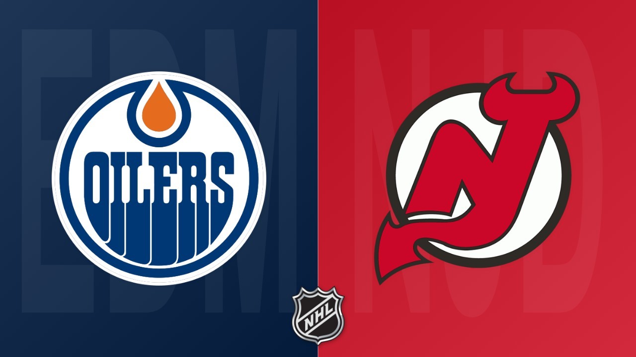 New Jersey Devils vs Edmonton Oilers poster