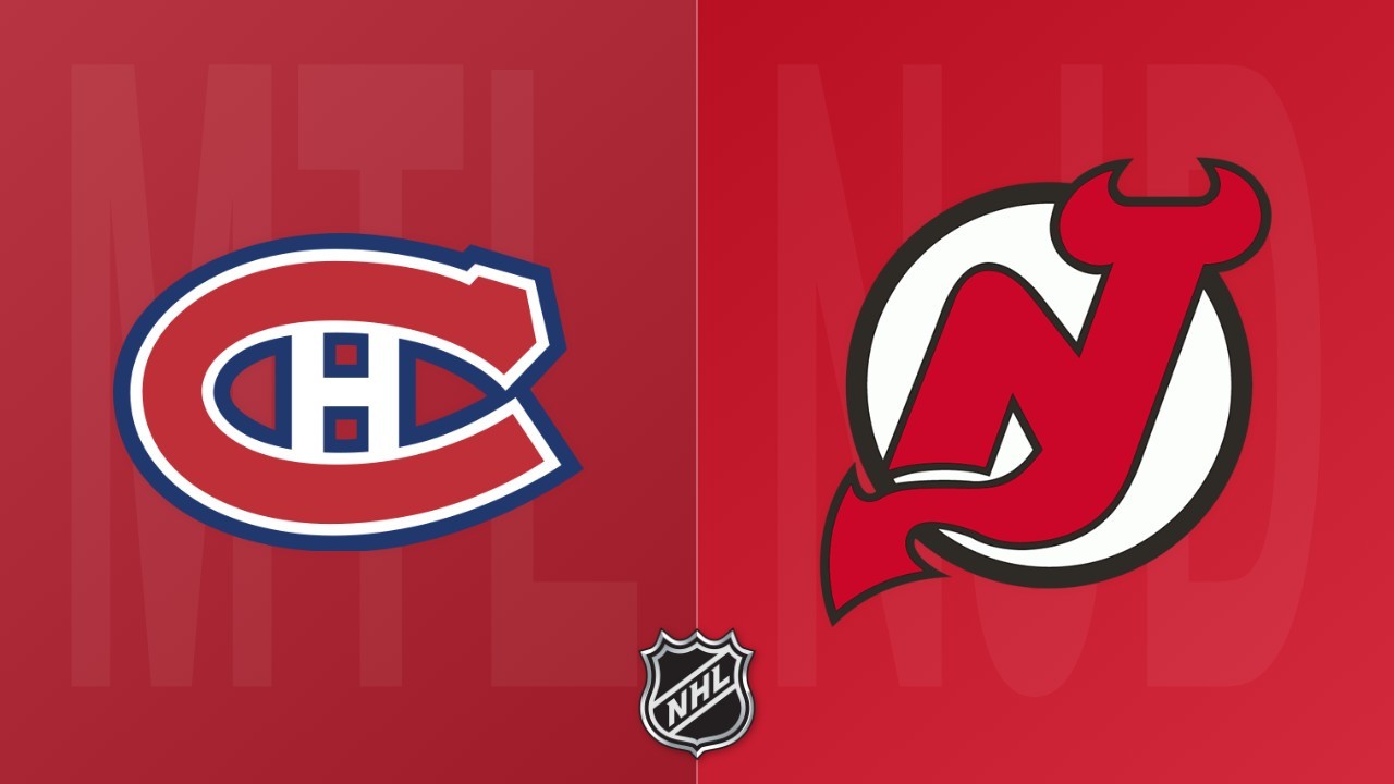 New Jersey Devils vs Montreal Canadiens poster