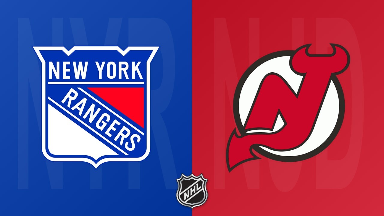 New Jersey Devils vs New York Rangers poster