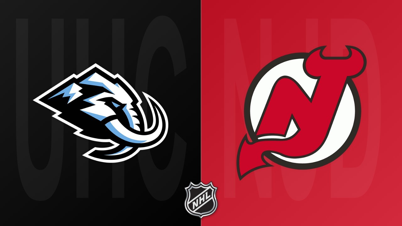 New Jersey Devils vs Utah Mammoth poster