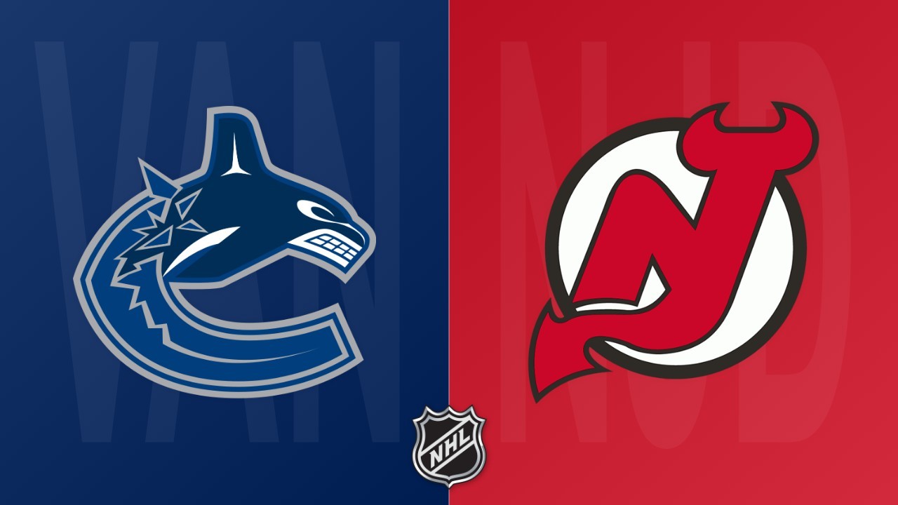 New Jersey Devils vs Vancouver Canucks poster