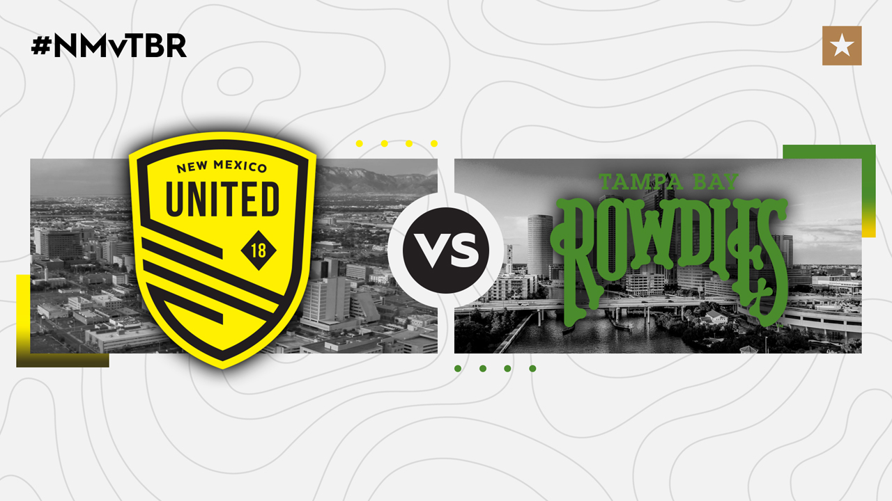 New Mexico United vs Tampa Bay Rowdies poster