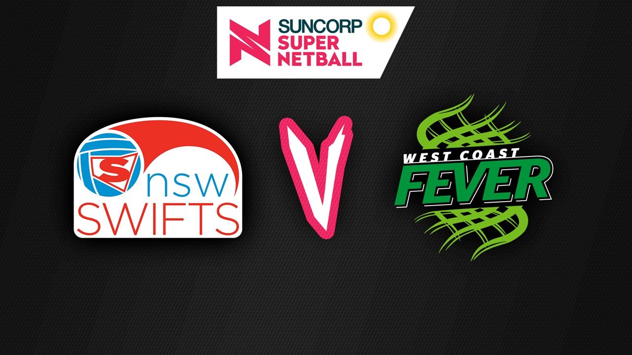 New South Wales Swifts vs West Coast Fever poster