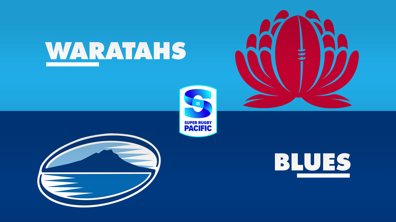 New South Wales Waratahs vs Blues Super Rugby poster