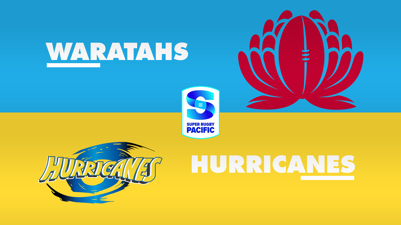 New South Wales Waratahs vs Hurricanes Super Rugby poster