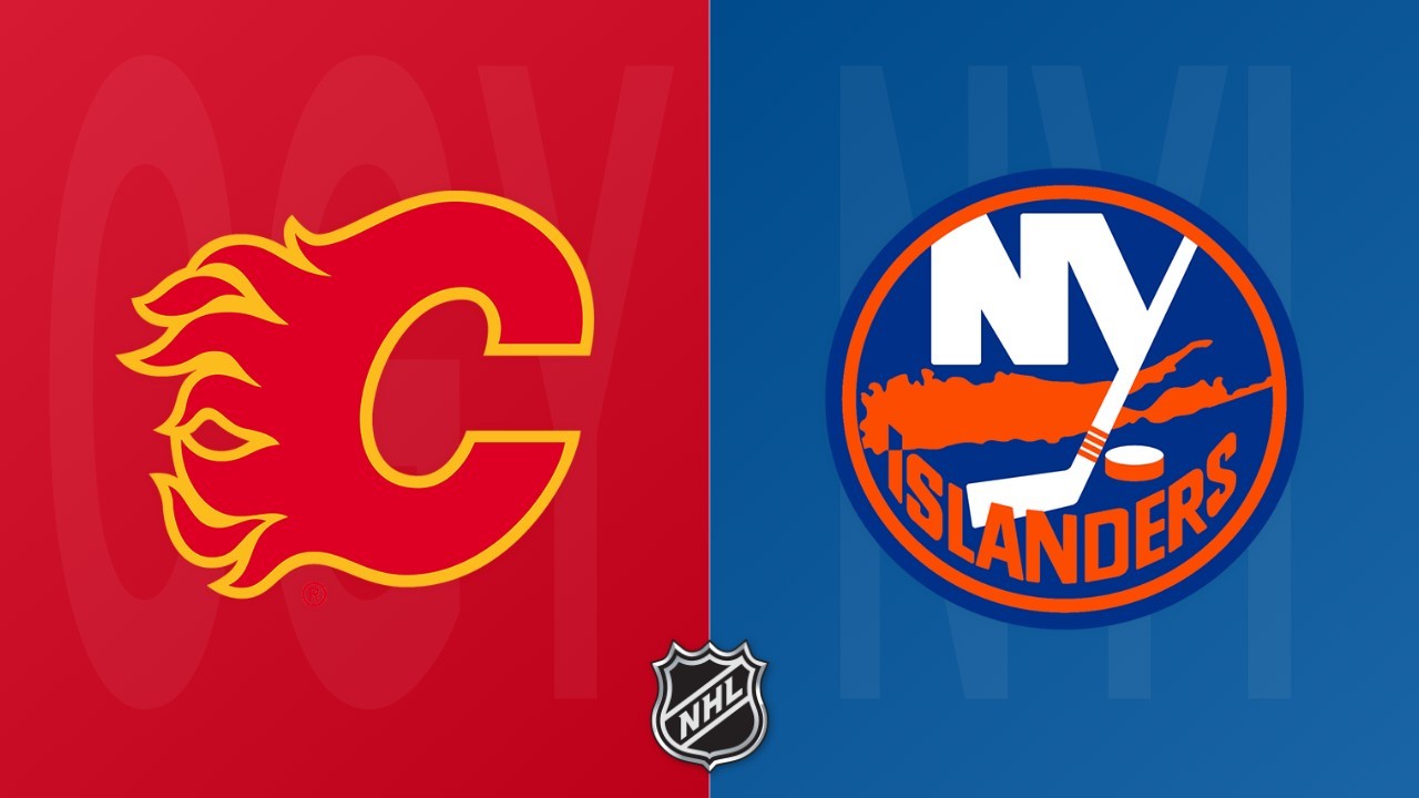 New York Islanders vs Calgary Flames poster