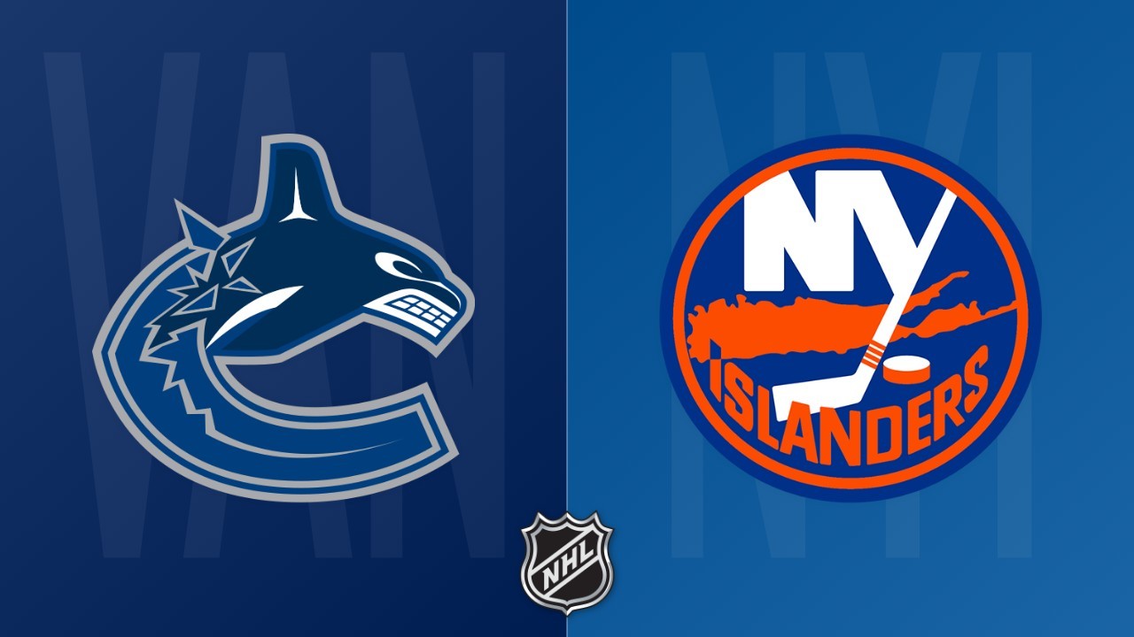 New York Islanders vs Vancouver Canucks poster