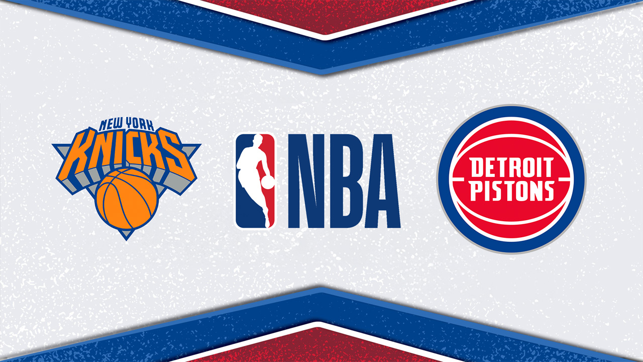 New York Knicks vs Detroit Pistons poster