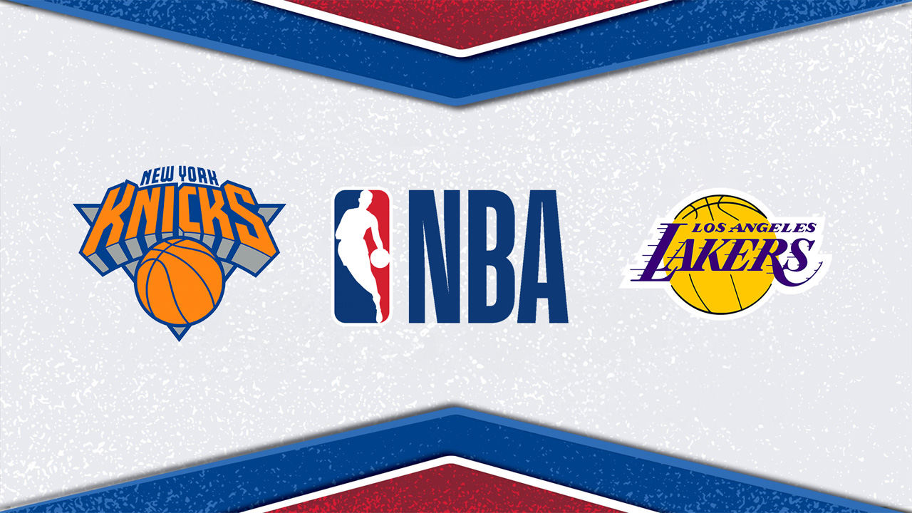 New York Knicks vs Los Angeles Lakers poster