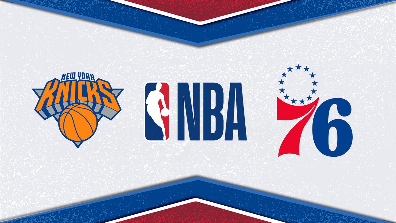 New York Knicks vs Philadelphia 76ers poster