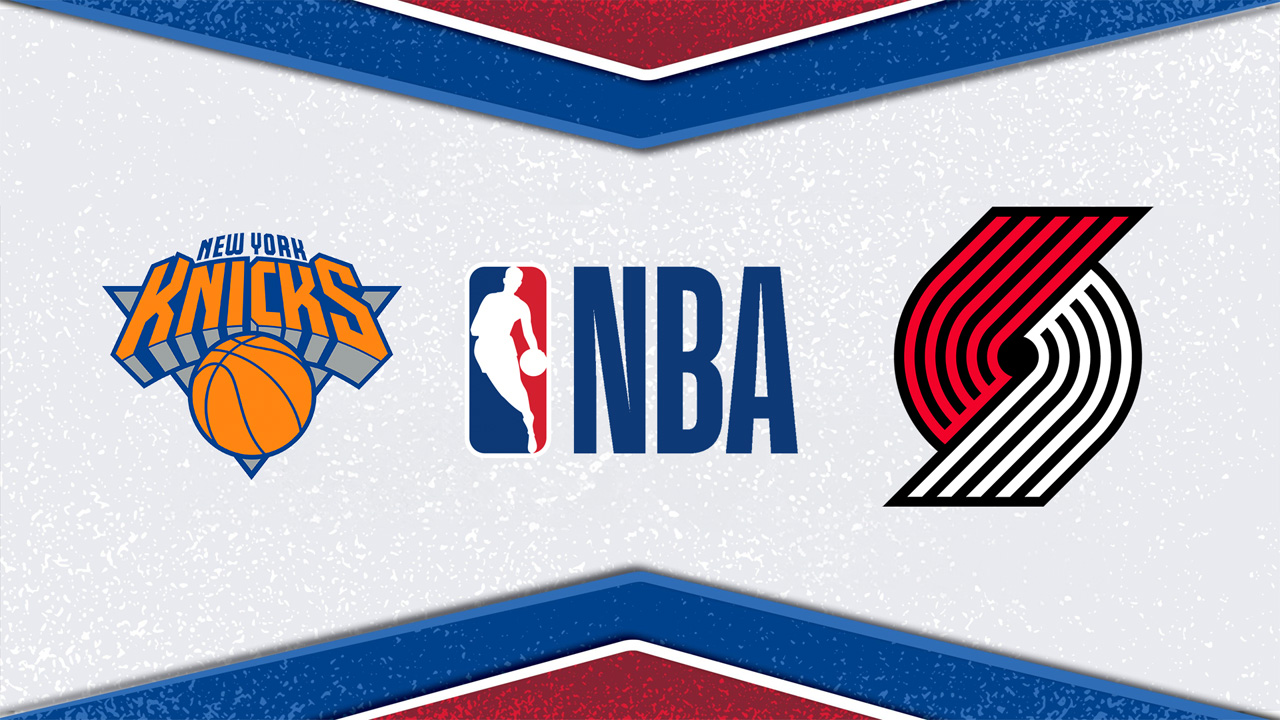 New York Knicks vs Portland Trail Blazers poster