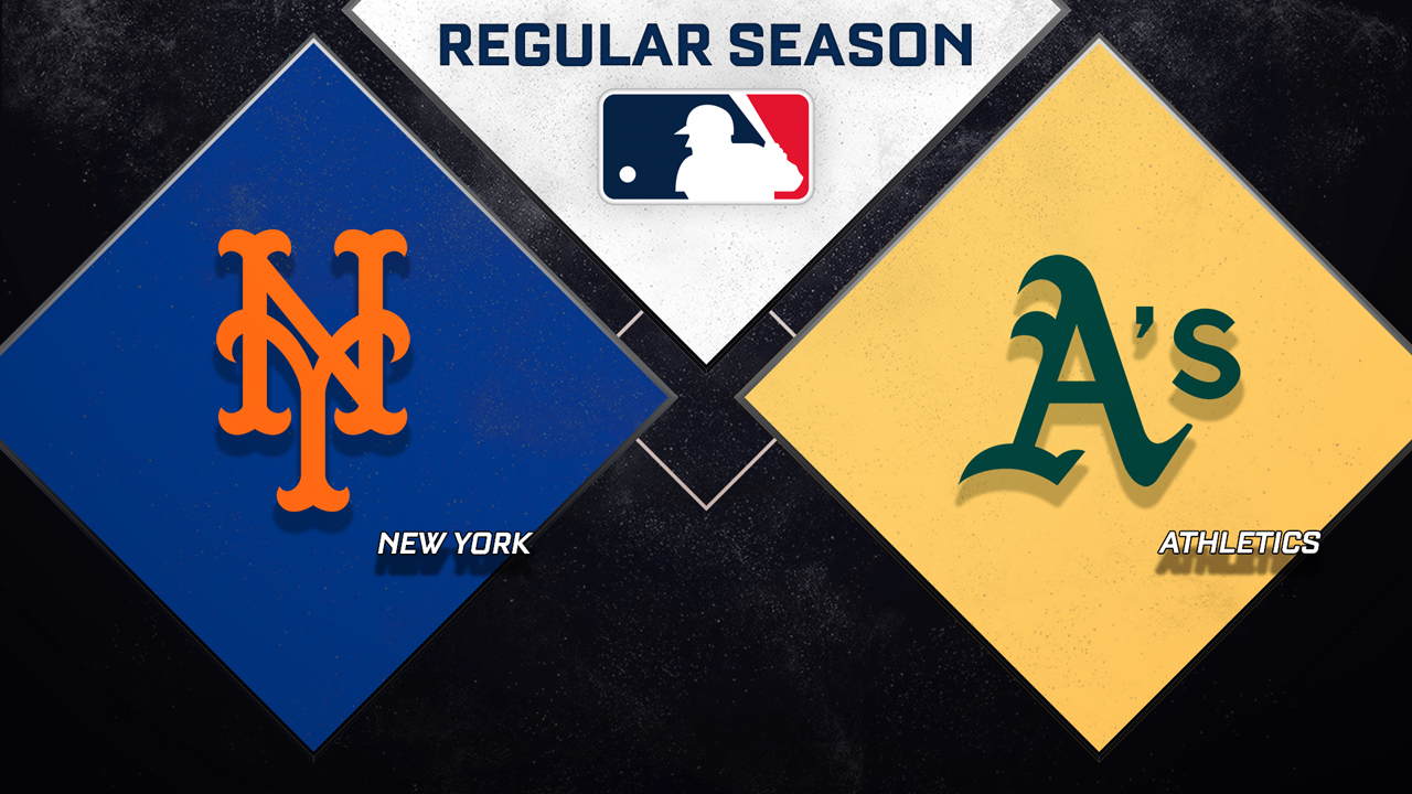New York Mets vs Athletics poster