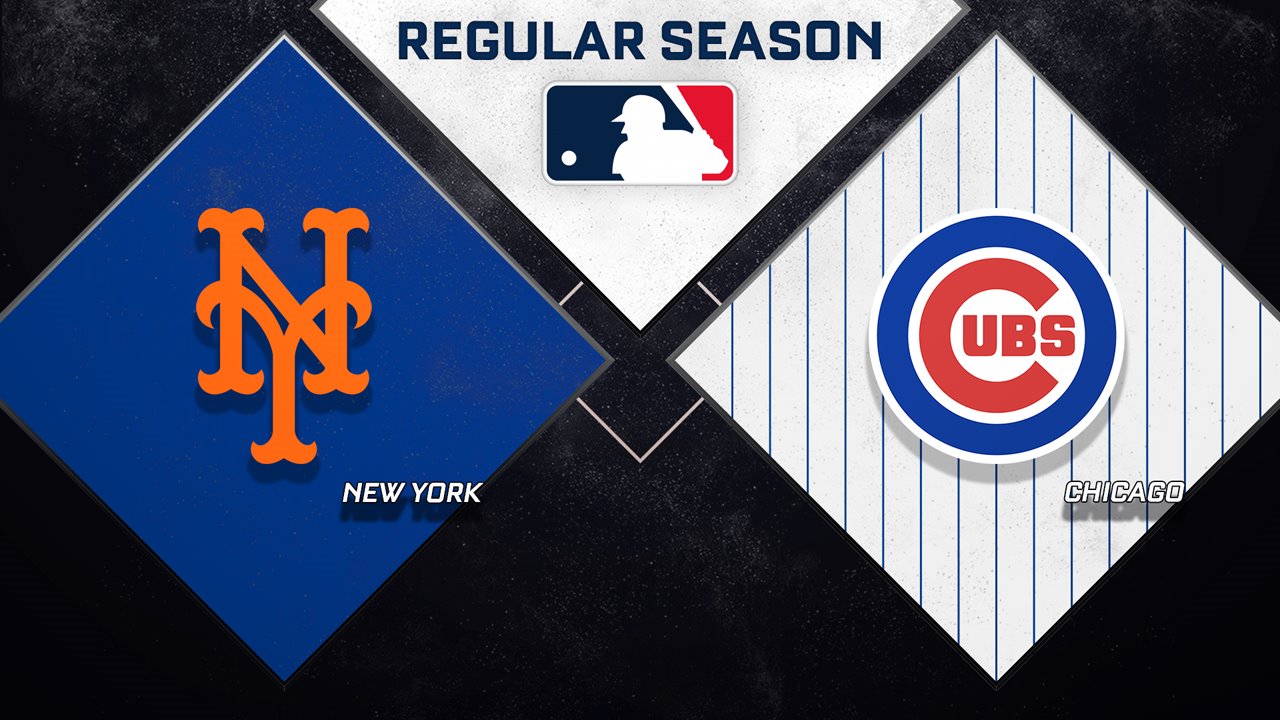 New York Mets vs Chicago Cubs poster