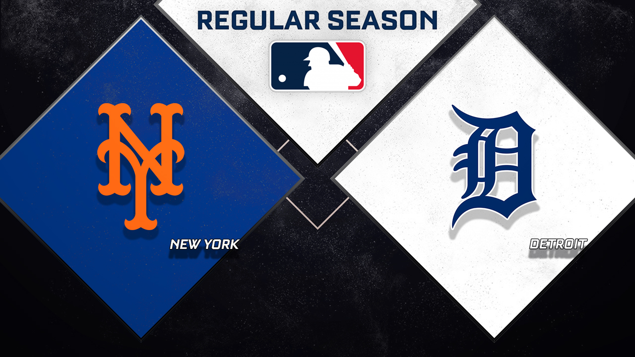 New York Mets vs Detroit Tigers poster