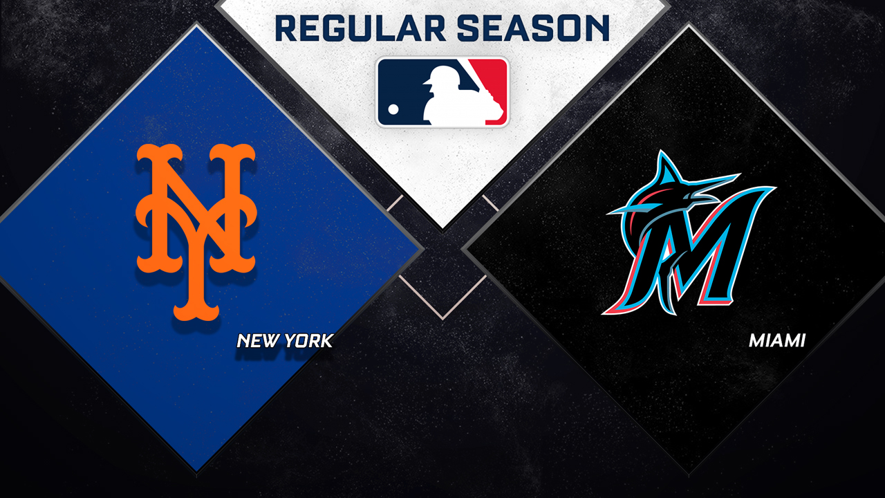 New York Mets vs Miami Marlins poster