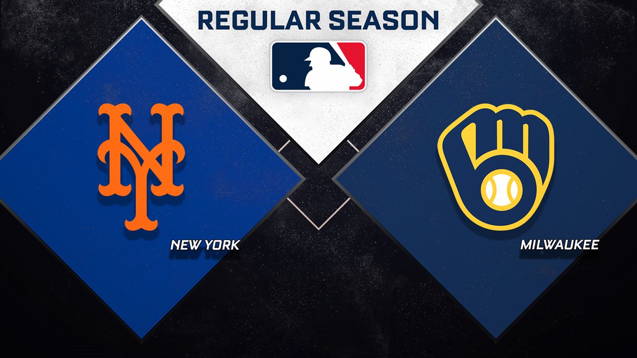 New York Mets vs Milwaukee Brewers poster