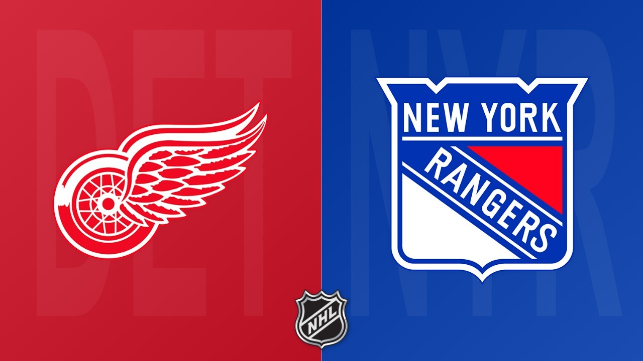 New York Rangers vs Detroit Red Wings poster