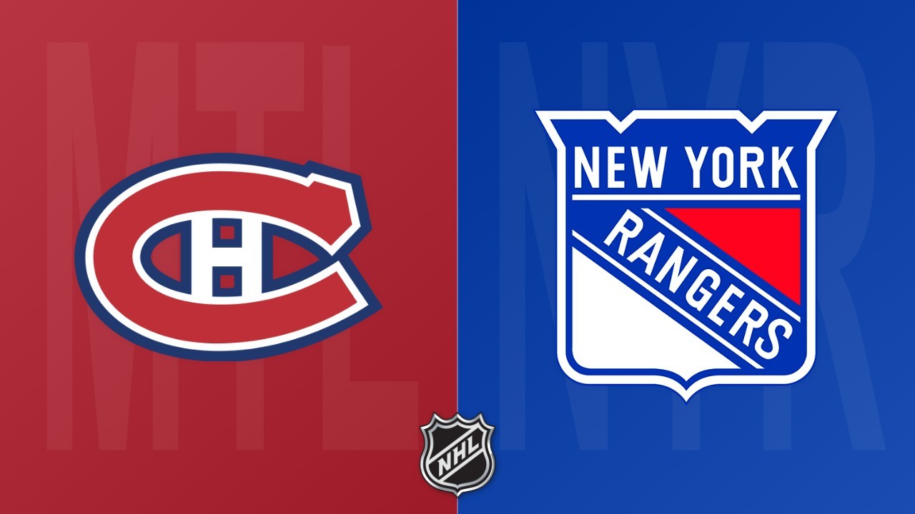 New York Rangers vs Montreal Canadiens poster