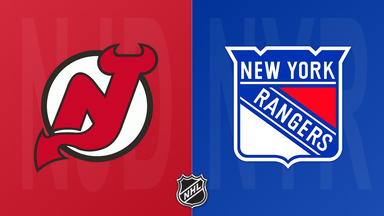 New York Rangers vs New Jersey Devils poster