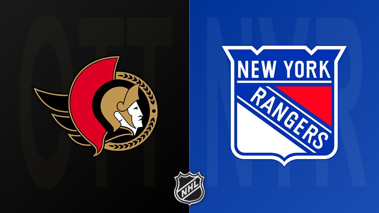 New York Rangers vs Ottawa Senators poster